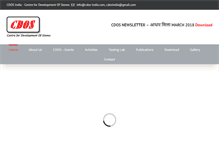 Tablet Screenshot of cdos-india.com